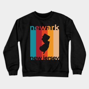 Newark New Jersey Retro Crewneck Sweatshirt